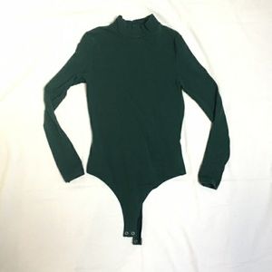 Mock Neck Body Suit American Apparel